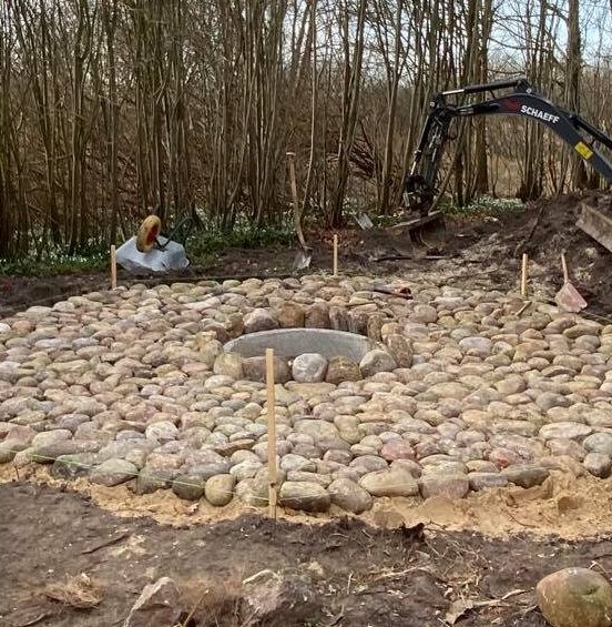 flisebelægning esbjerg bålplads